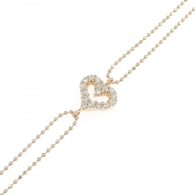 K14PG Vòng tay kim cương hình trái tim 0.20CT - Hàng hiệu Chính hãng 871715