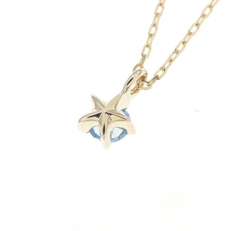 K10YG Ngôi sao Blue Topaz Dây chuyền - Hàng hiệu Chính hãng 856030