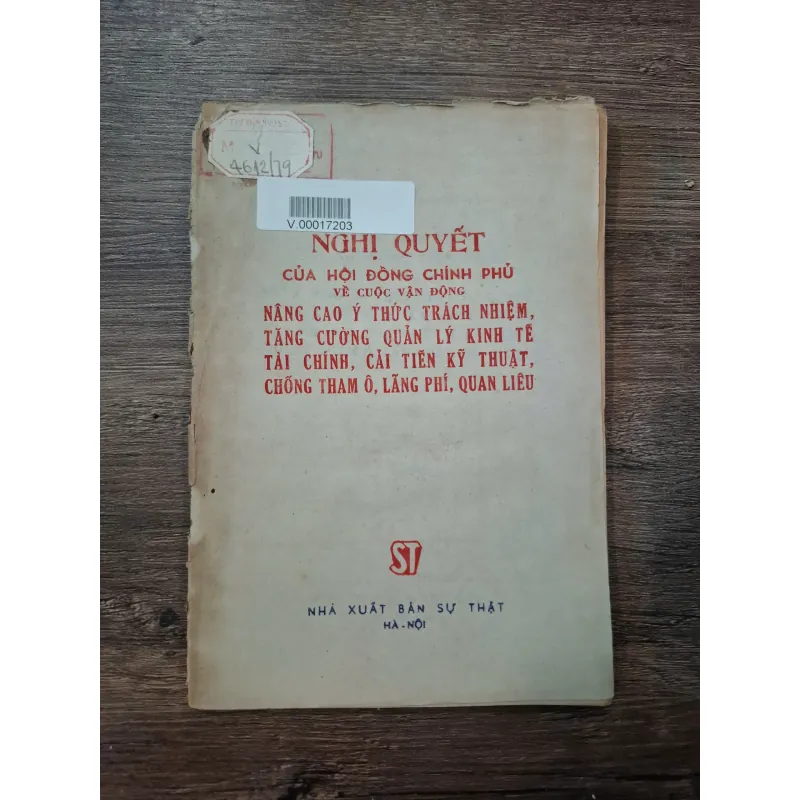 Nghị quyết của Hội đồng Chính phủ về cuộc vận động Nâng cao ý thức trách nhiệm, tăng cường 718397