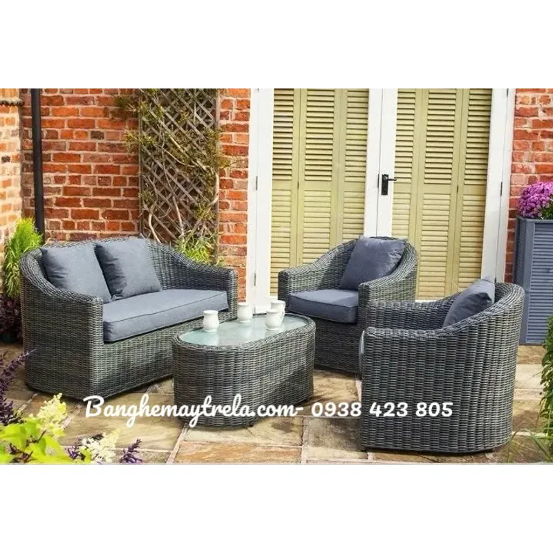 Sofa mây nhựa phòng khách 690074