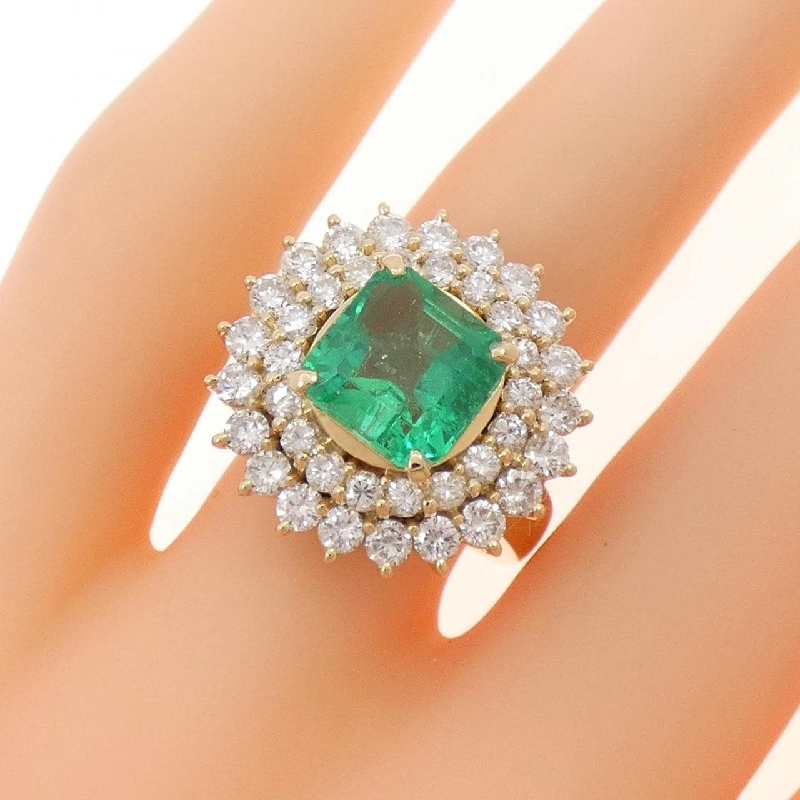 Nhẫn Emerald K18YG 2.57CT - Hàng hiệu Chính hãng 851810
