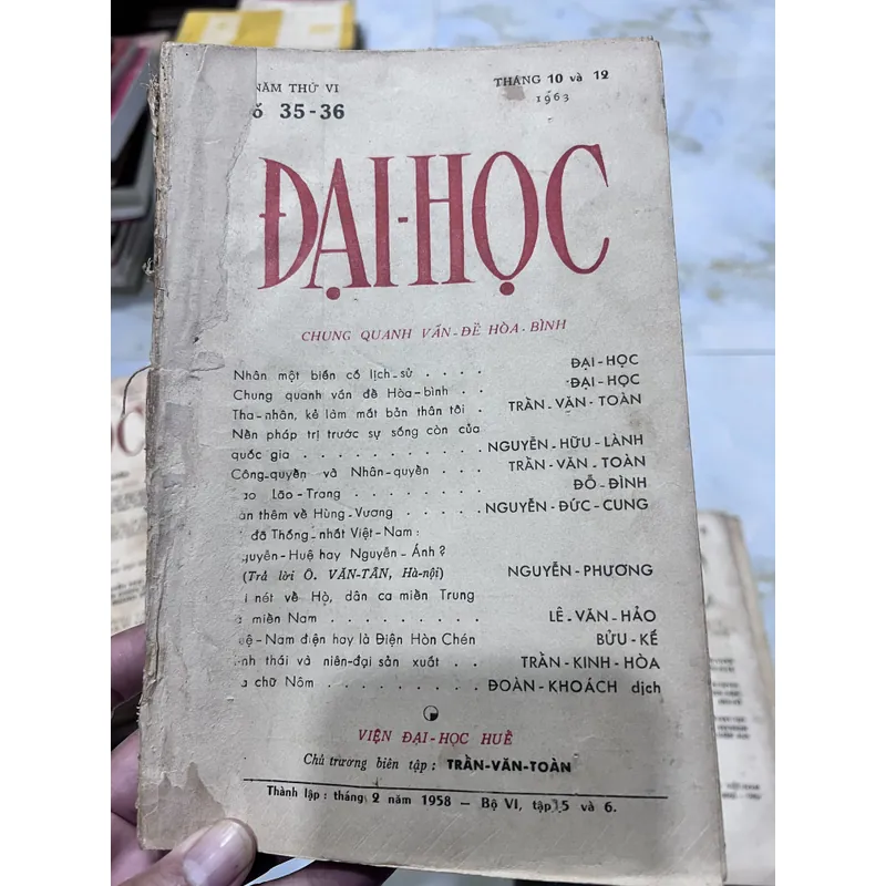 Tạp chí Đại học - Viện đại học Huế 717000