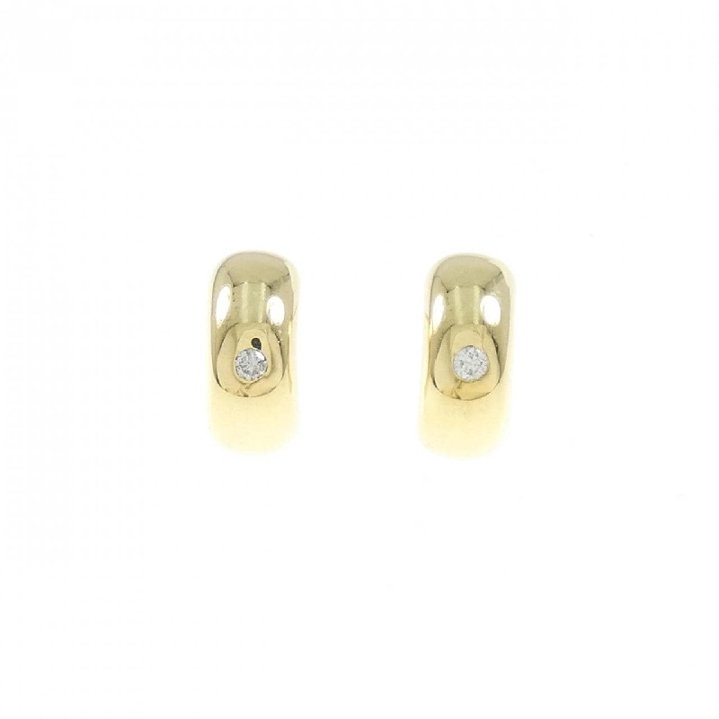 Bông tai kim cương 750YG/K18YG 0.04CT - Hàng hiệu Authentic 871389