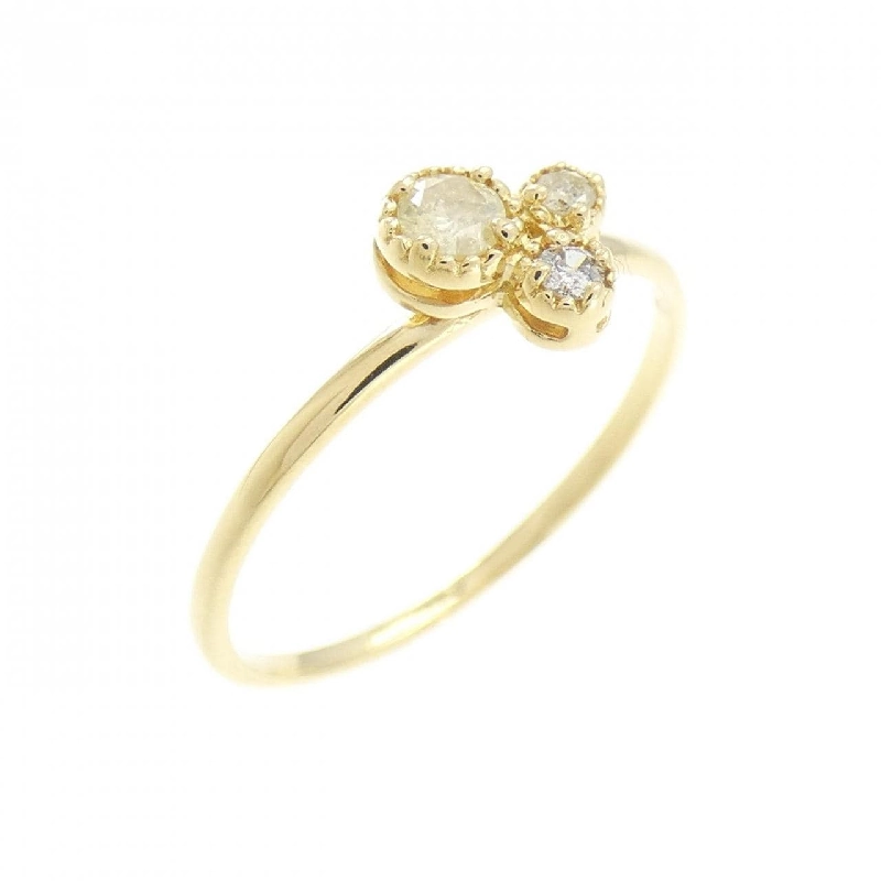 Nhẫn kim cương K18YG 0.09CT 672596