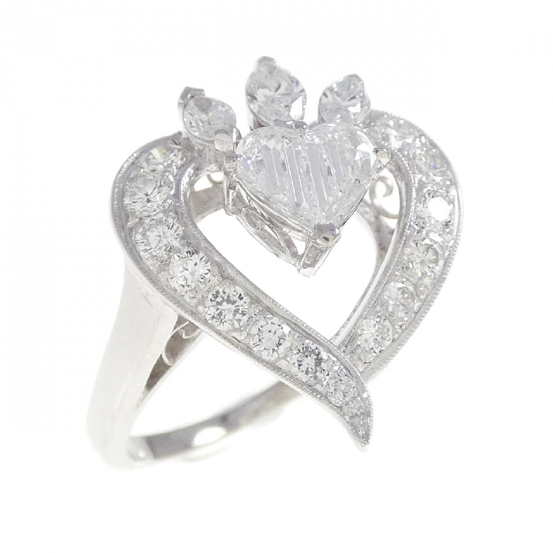 Nhẫn kim cương hình trái tim Mikimoto - Hàng hiệu Authentic 839549