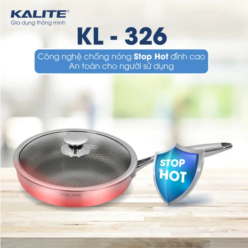 Chảo KALITE KL-326 inox 3 lớp triply – dẫn và giữ nhiệt tốt 956961
