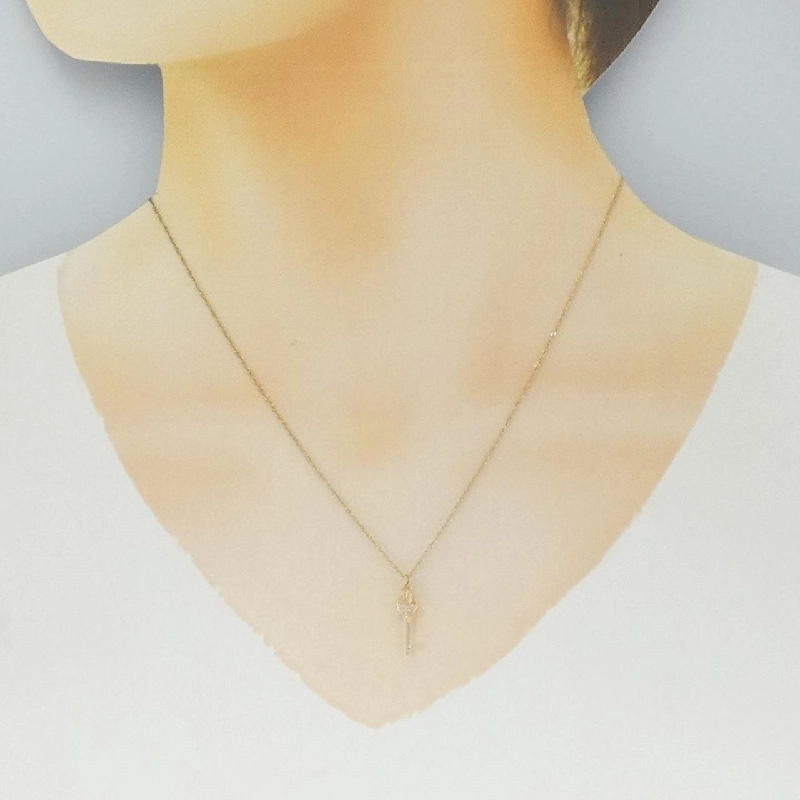 K10YG Key Cubic Necklace - Hàng hiệu Authentic 859727