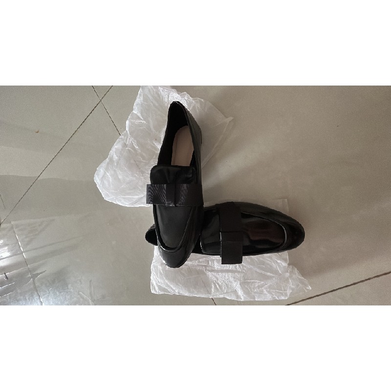 giày nơ zara màu đen mặc váy,quần đều hợp 13910