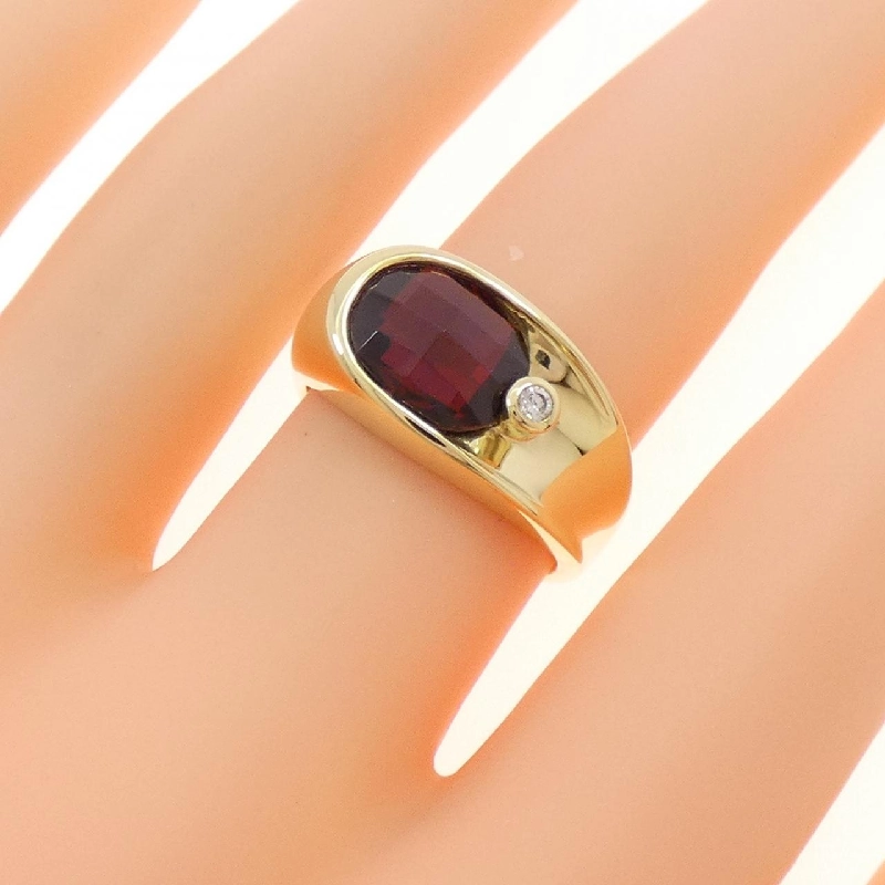 Nhẫn Garnet K18YG - Hàng hiệu Authentic 852793