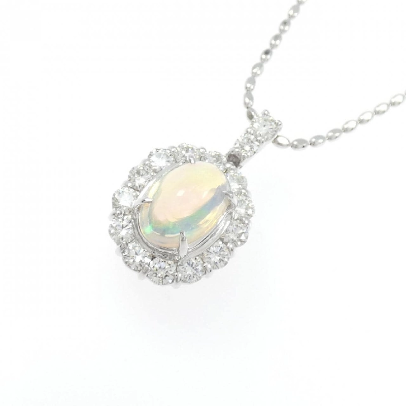 K18WG Opal Necklace 1.34CT - Hàng hiệu Authentic 857959