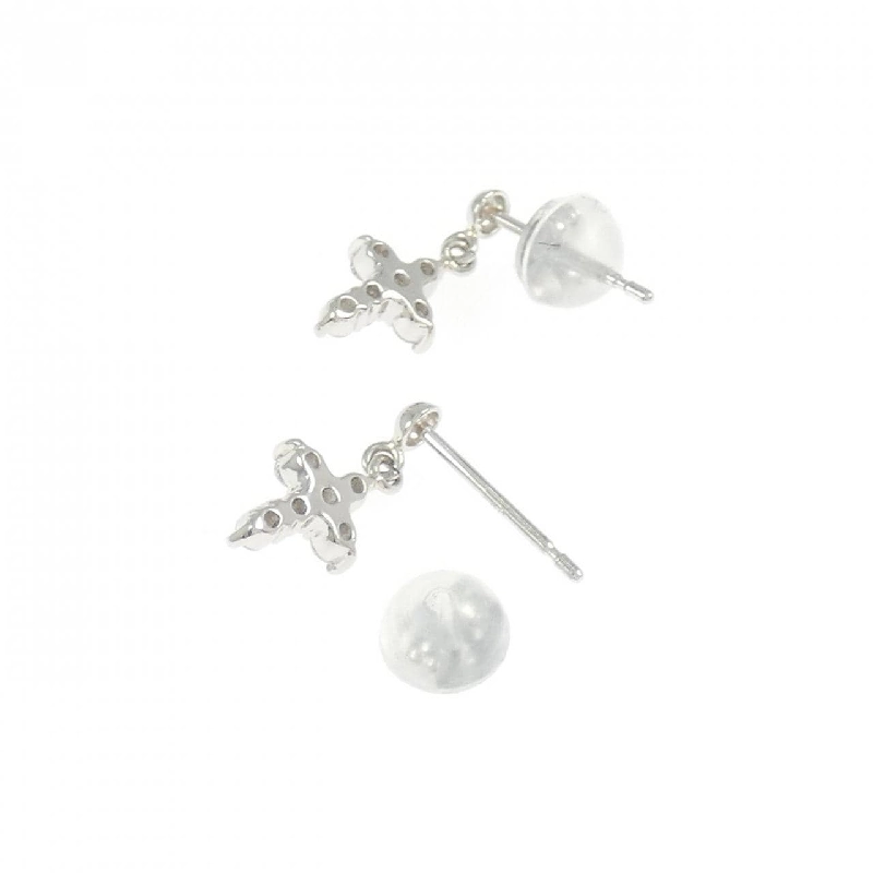 PT900 Bông tai kim cương chéo 0.20CT - Hàng hiệu Authentic 869230