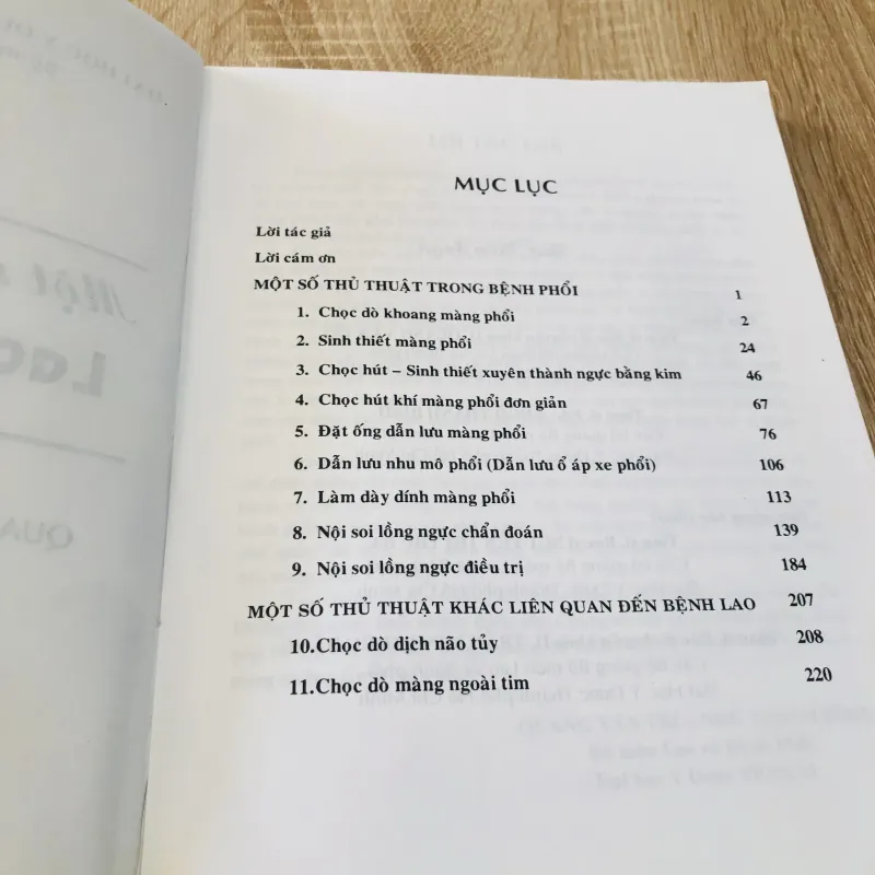 MỘT SỐ THỦ THUẬT TRONG LAO VÀ BỆNH PHỔI 933208