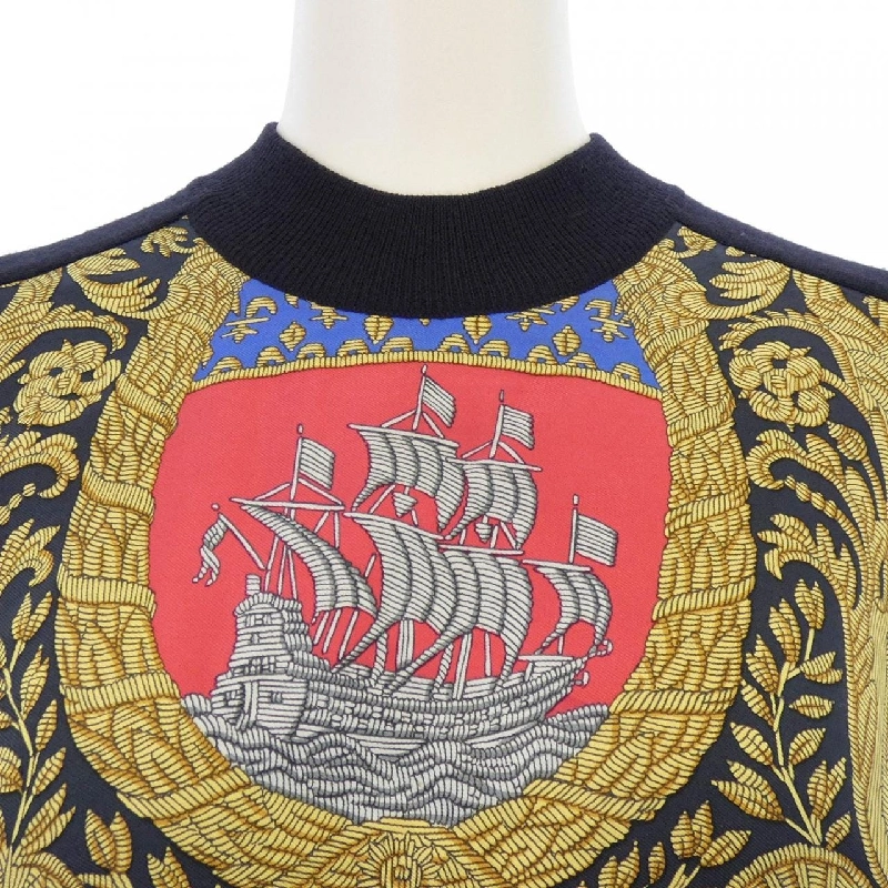 HERMES FLVCTVAT NEC MERGITVR Áo thun - Hàng hiệu Authentic 817277