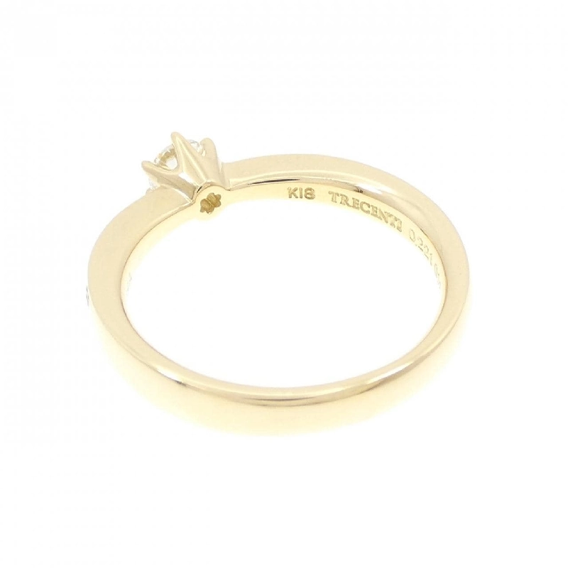 Nhẫn kim cương K18YG 0.221CT 668492