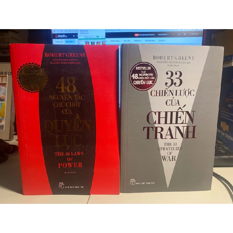 Bộ Chiến Lược Của Robert Greene Để Luôn Luôn Chiến Thắng Cuộc Chơi (2 cuốn) Robert Green-NXB Trẻ- Sách Lưu Kho mới 90%- Sách kỹ năng STB999 456587