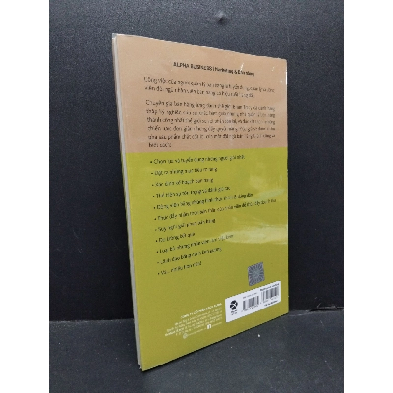 Thuật quản lý bán hàng Brian Tracy mới 100% HCM.ASB2310 917821