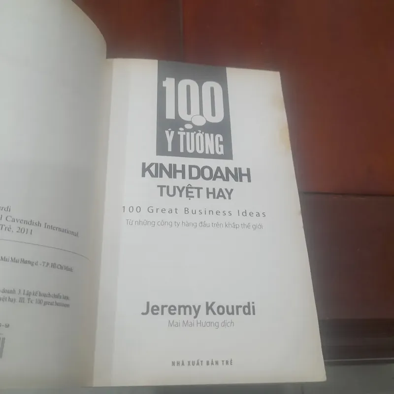 Jeremy Kourdi - 100 Ý TƯỞNG KINH DOANH TUYỆT HAY 716797