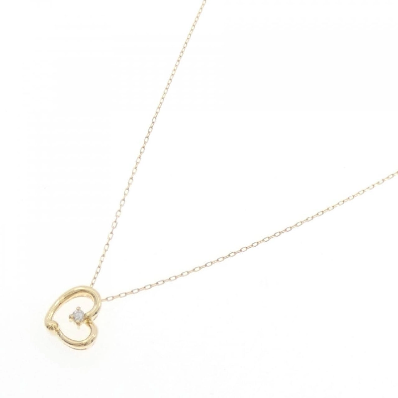 K18YG Dây chuyền kim cương hình trái tim 0.02CT - Hàng hiệu Chính hãng 859071