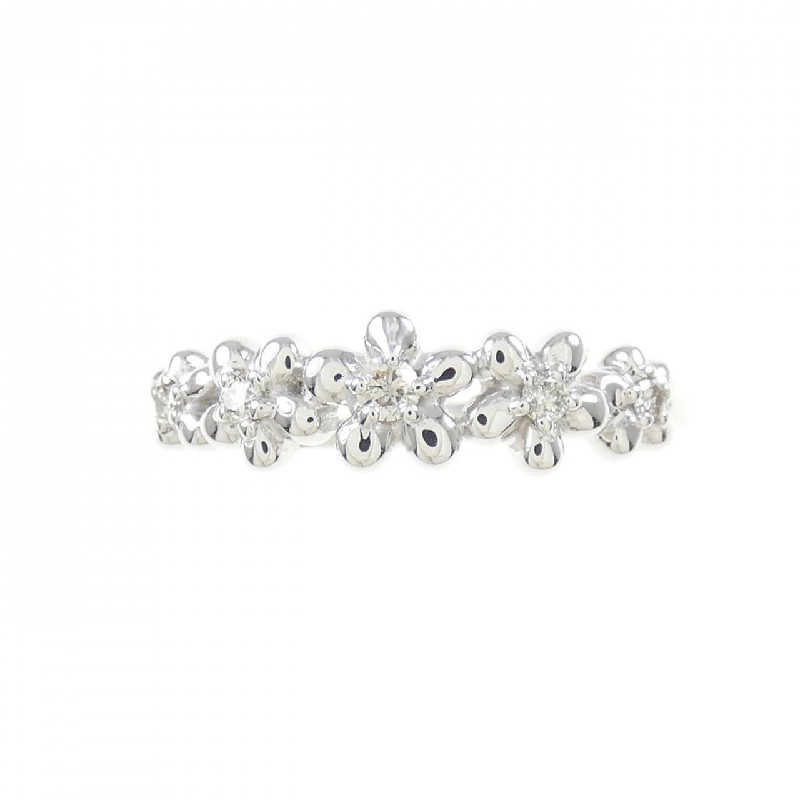 Nhẫn kim cương hoa K18WG 0.30CT 670962