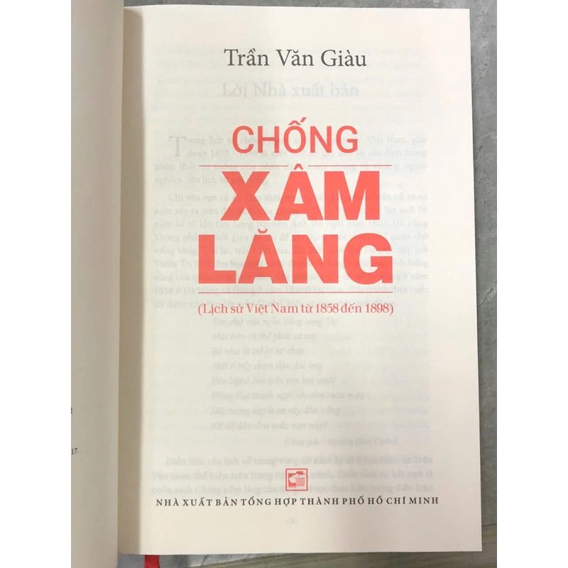 CHỐNG XÂM LĂNG LỊCH SỬ VIỆT NAM TỪ 1858 ĐẾN 1898 - TRẦN VĂN GIÀU 474651