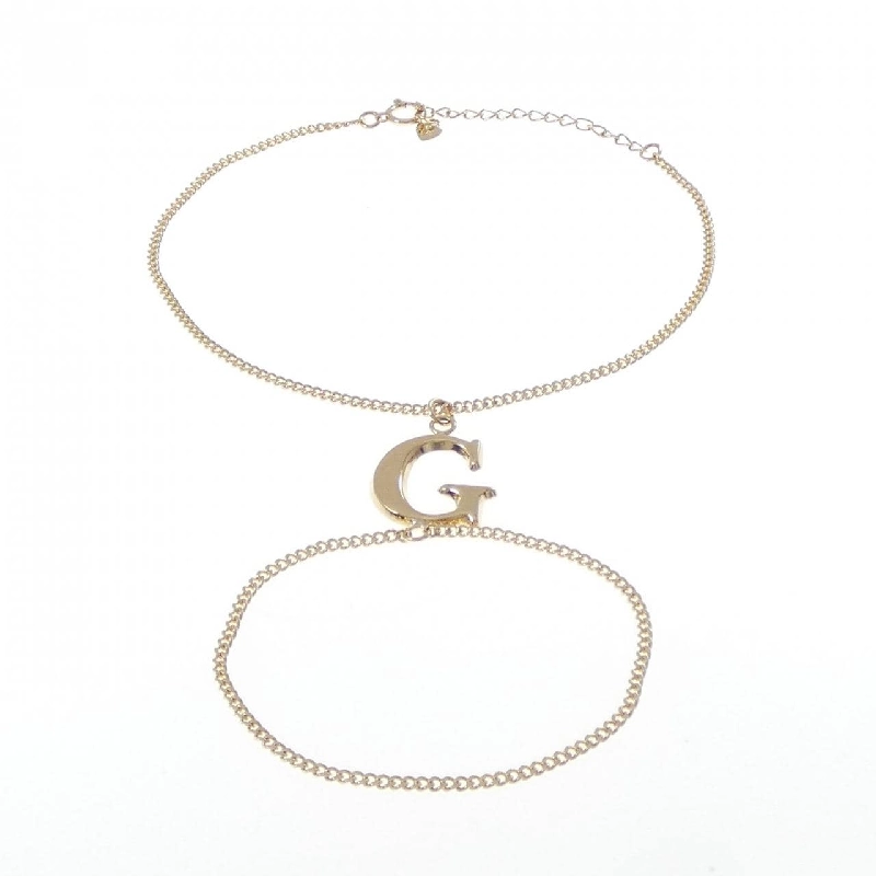 K18YG Chữ cái G Vòng tay ngón tay - Hàng hiệu Chính hãng 878098