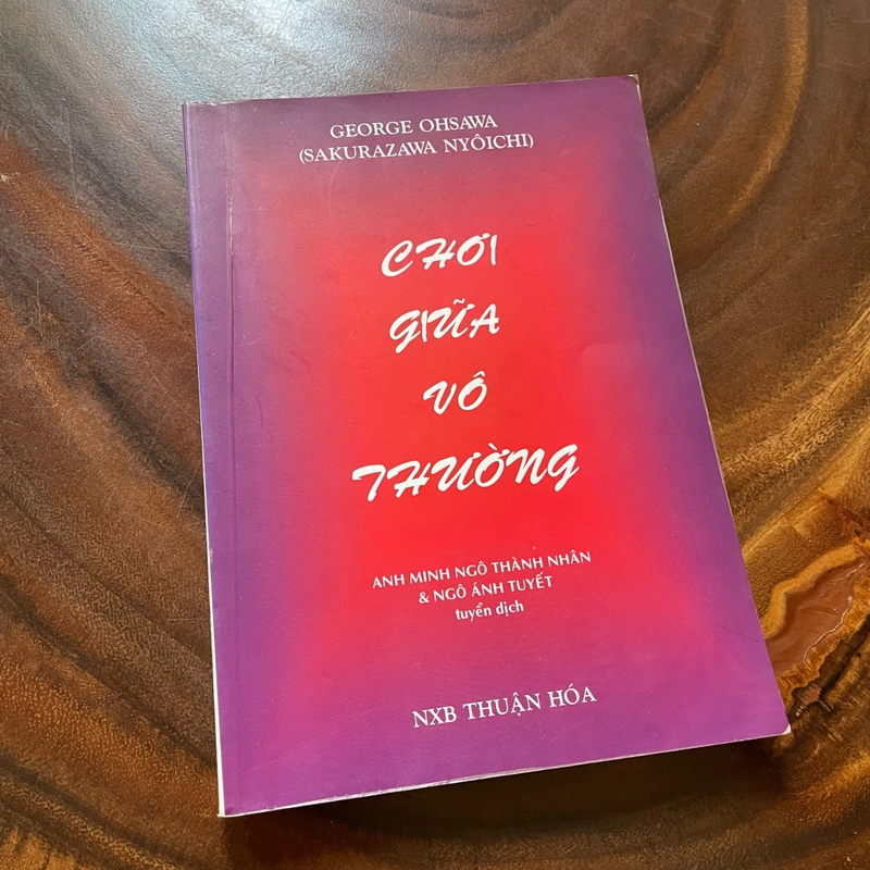 [Có Chữ Ký] - II Tựa sách: Chơi Giữa Vô Thường - GEORGE OHSAWA - 2004 443530