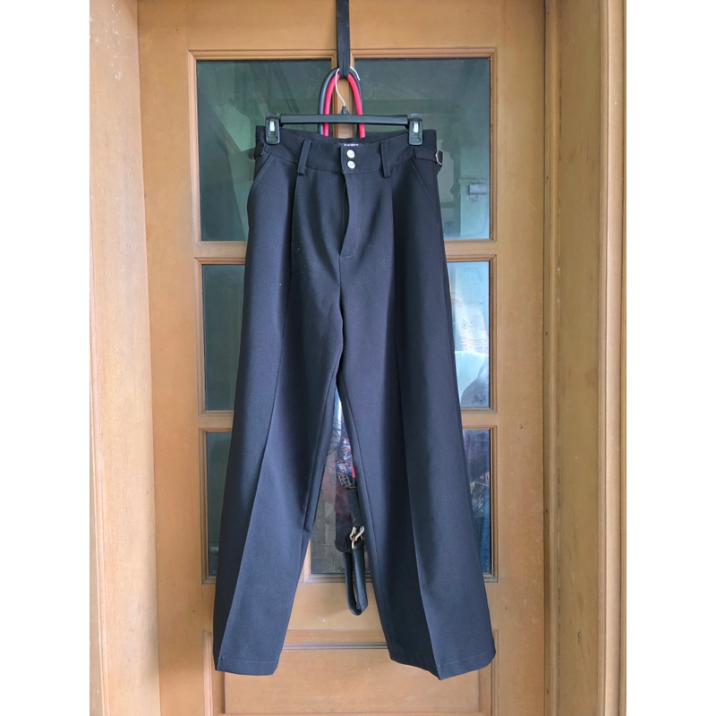 Quần tây cạp cao ống rộng nam size S 482468
