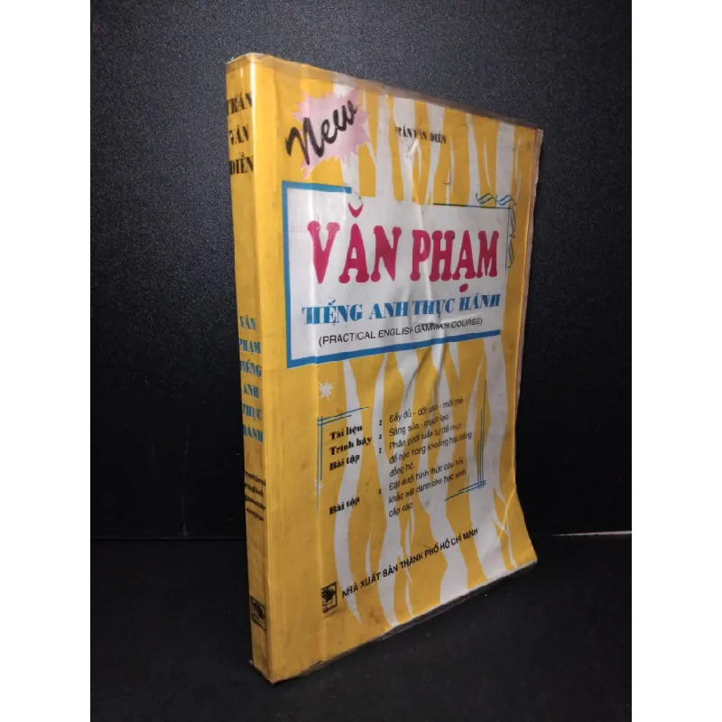 [Sách Cũ SCGR] Văn phạm tiếng anh thực hành mới 70% bẩn bìa, ố vàng, có chữ ký, có vệt nước 1998 Trần Văn Điền HCM2603 HỌC NGOẠI NGỮ 676068
