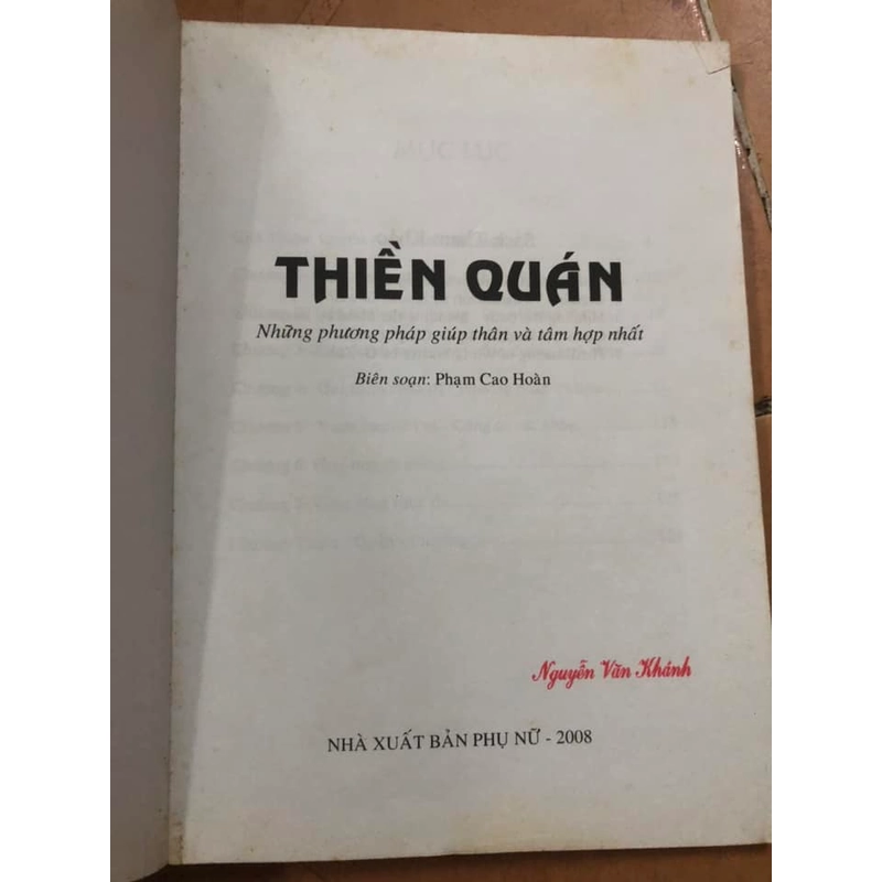 Sách Thiền quán - Những phương pháp giúp thân và tâm hợp nhất - Phạm Cao Hoàn biên soạn 307035