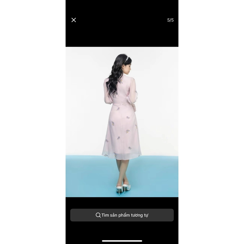 EVA DE EVA - Đầm voan tay lở size M 528890