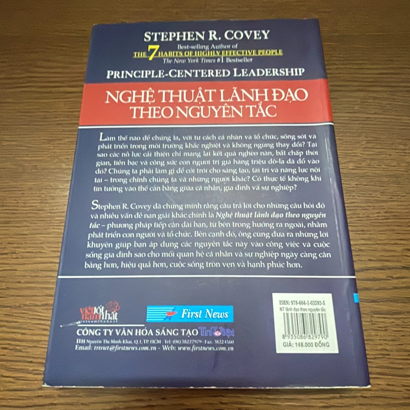 Nghệ thuật lãnh đạo theo nguyên tắc Stephen R. Covey 357068