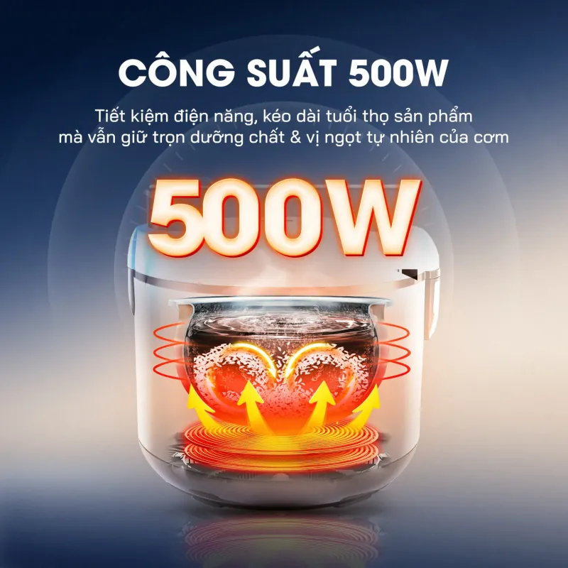 Nồi cơm điện KALITE KRC6012 – Lòng Ceramic chống dính, nấu cơm ngon chuẩn nhà hàng 707011