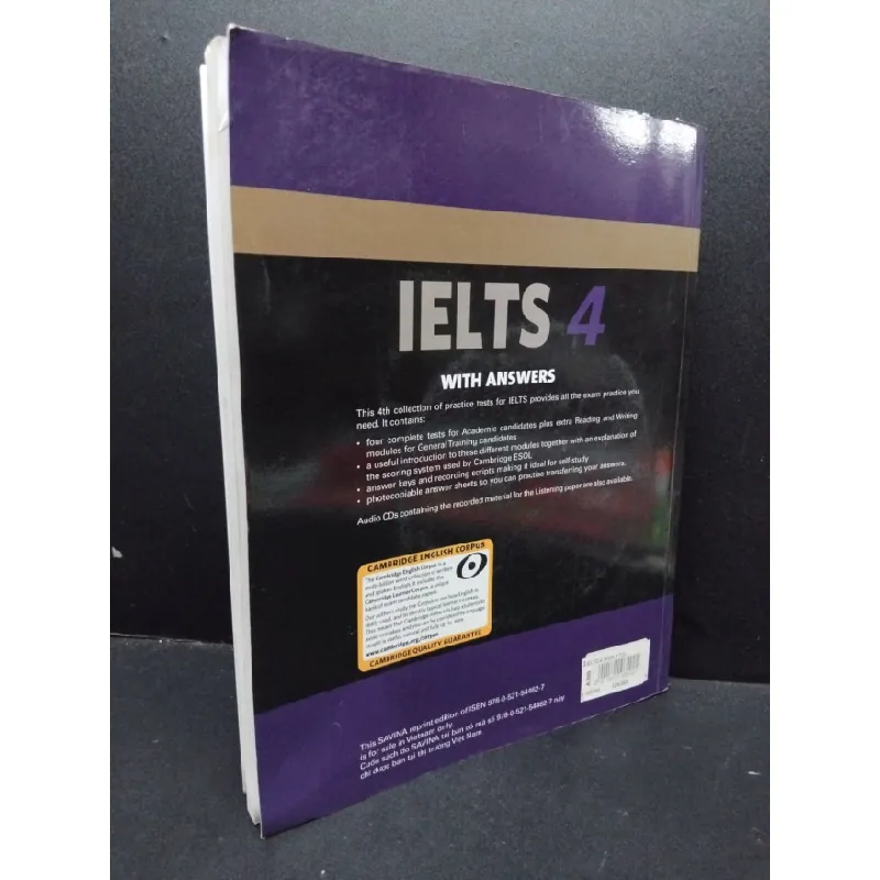 [Phiên Chợ Sách Cũ] Cambridge English IELTS examination papers with answers 4 lỗi trang, 2303 426206