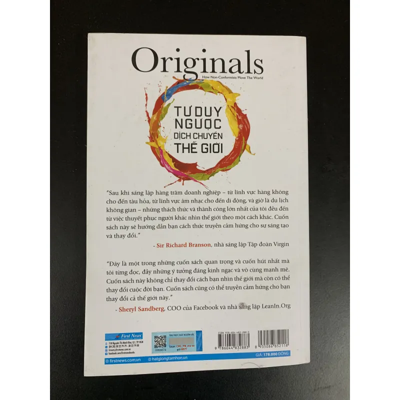 (Sách cũ) Tư duy ngược dịch chuyển thế giới - Adam Grant 958467