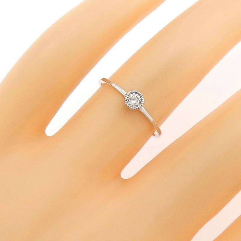 Nhẫn kim cương Solitaire K10WG 0.08CT - Hàng hiệu Chính hãng 848414