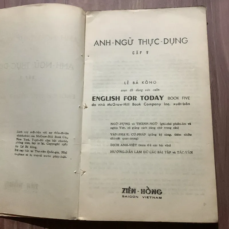 Anh ngữ thực dụng, cấp V, Lê Bá Kông 697671
