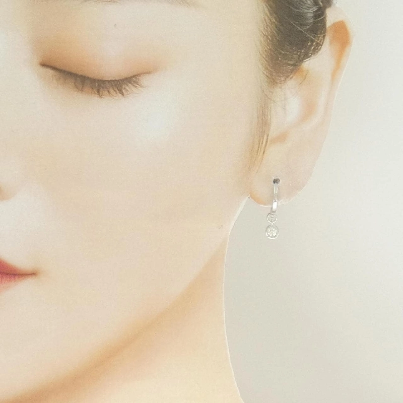 K18WG 2WAY Bông tai kim cương 0.20CT - Hàng hiệu Chính hãng 867860