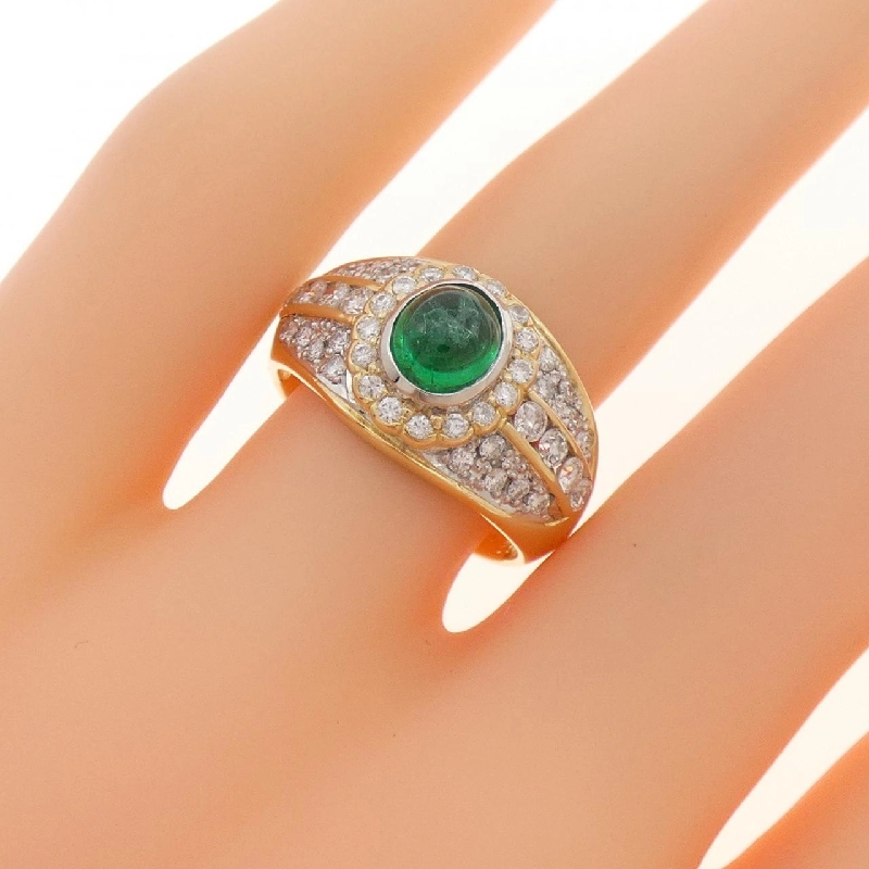 Nhẫn Emerald K18YG/PT 0.92CT - Hàng hiệu Chính hãng 854556