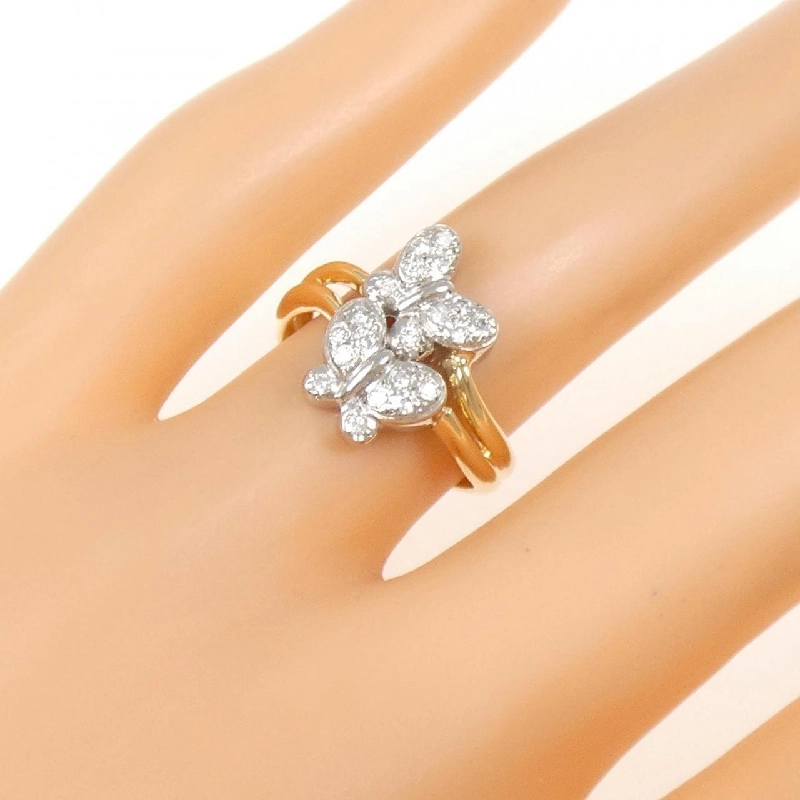 Nhẫn kim cương bướm PT900/K18YG 0.15CT - Hàng hiệu Authentic 854116