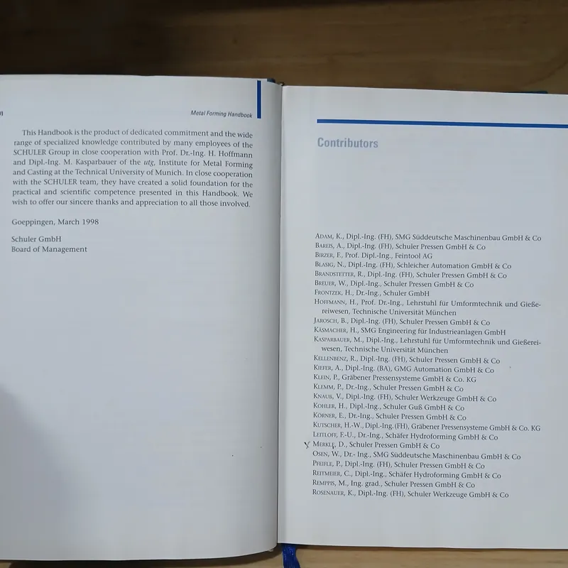 Metal Forming Handbook - Schuler GmbH 740915