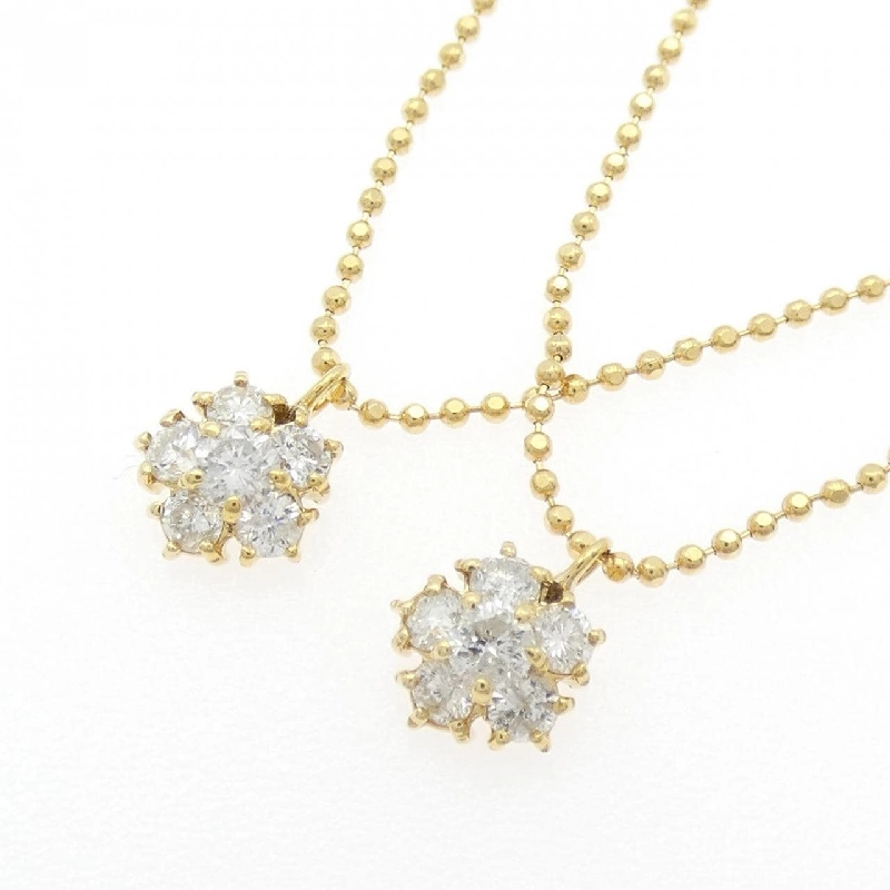 K18YG Dây chuyền kim cương 0.40CT - Hàng hiệu Chính hãng 856334