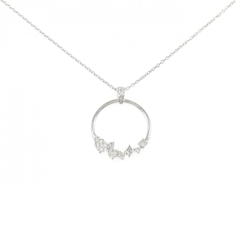 K18WG Dây chuyền kim cương 0.12CT - Hàng hiệu Chính hãng 856446