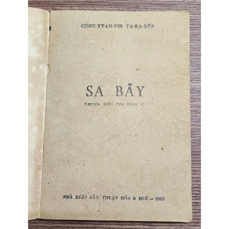 Truyện điều tra hình sự: SA BẪY  767782