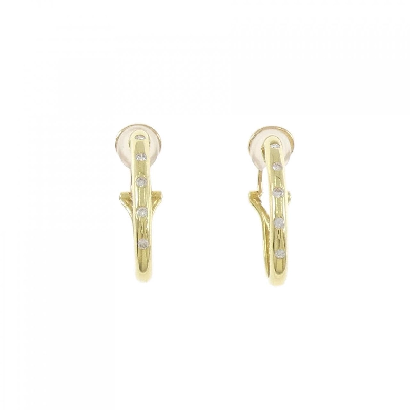 K18YG Bông tai/Khuyên tai Kim cương 0.20CT - Hàng hiệu Chính hãng 870872