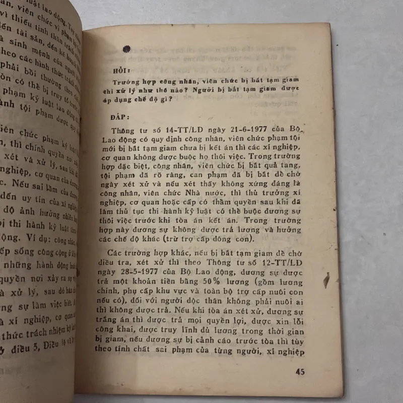 Hỏi đáp về kỷ luật lao động - Đoàn Ngọ - 1985s 719308
