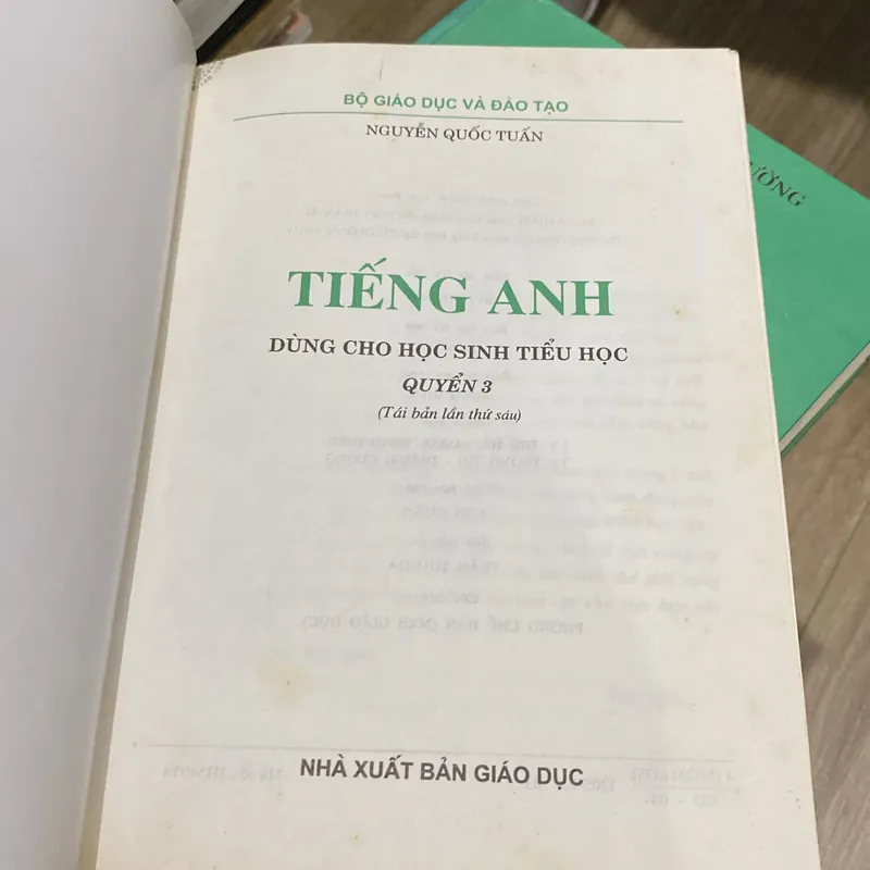 TIẾNG ANH- DÙNG CHO HỌC SINH TIỂU HỌC , QUYỂN 3 (XB 2004) 697750