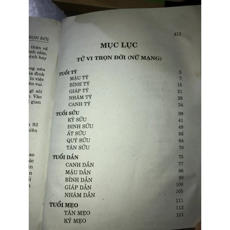 Tử vi trọn đời- nữ mạng  926129