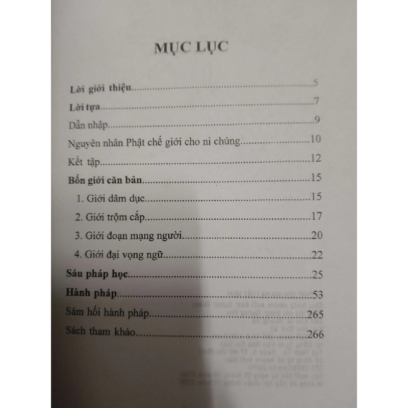 Thức Xóa ma na luật nghi - 2009 - 267 trang TÂM LINH - TÔN GIÁO - THIỀN ANTQ1301 910036