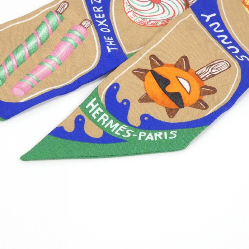 Khăn quàng cổ Hermès FUNNY ICE CREAM 064109S 624215