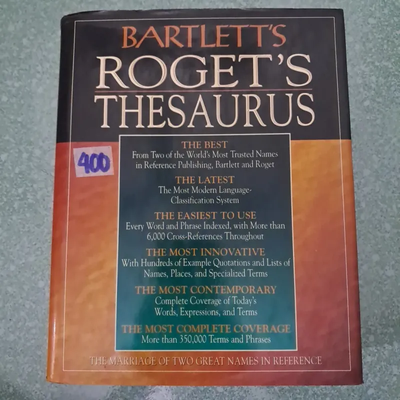 Roget's thesaurus- bảtlett's 997213